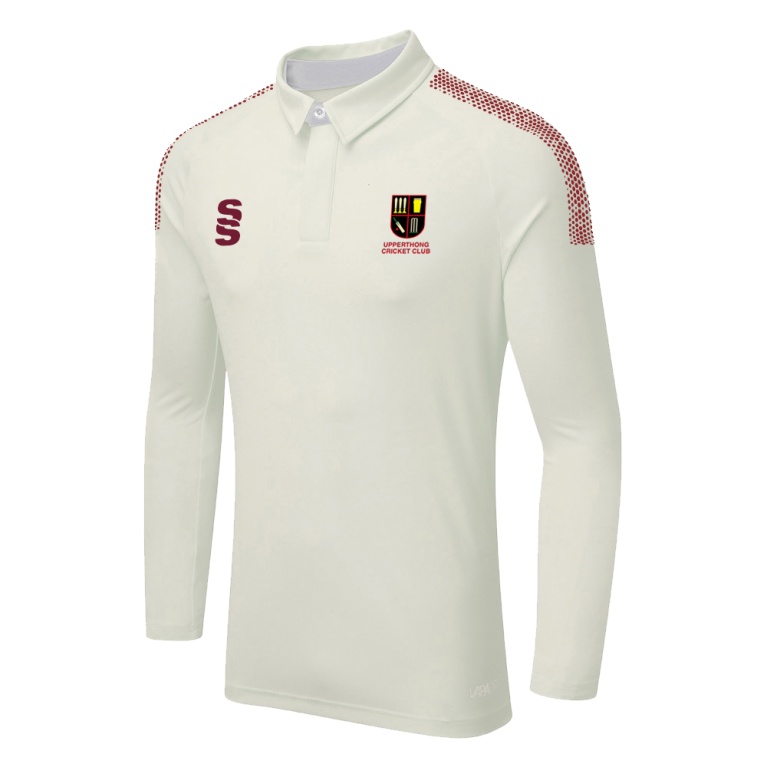 DUAL LONG SLEEVE CRICKET SHIRT (WOMENS)-Ivory